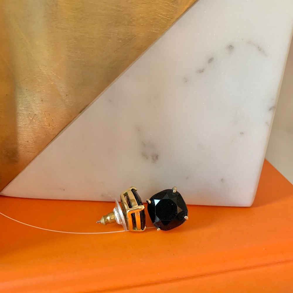 Kate Spade Black Onyx Gumdrop Stud Earrings